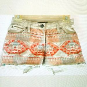 💋Maison Scotch Button Fly Cut Off Jean Shorts